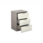 Noćni ormarić Elegance 3F (nordik hrast - pijesak sjaj) - Slika 2